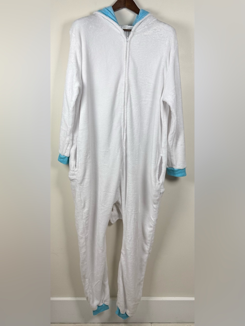 Unisex Dragon Onesie Costume White Medium Blokecore Inspired Cozy Style - Picture 2 of 13